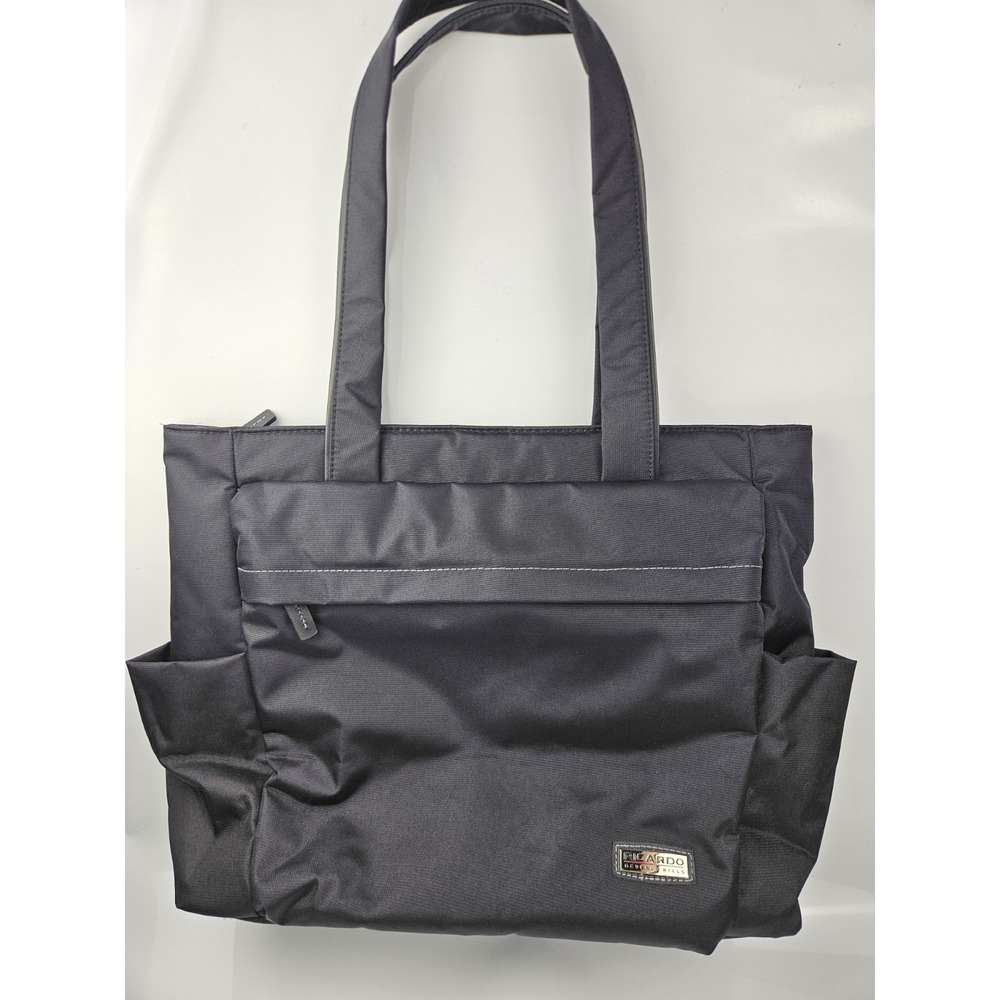 Ricardo Beverly‎ Hills Laptop Carry On Bag Black Nylon EUC